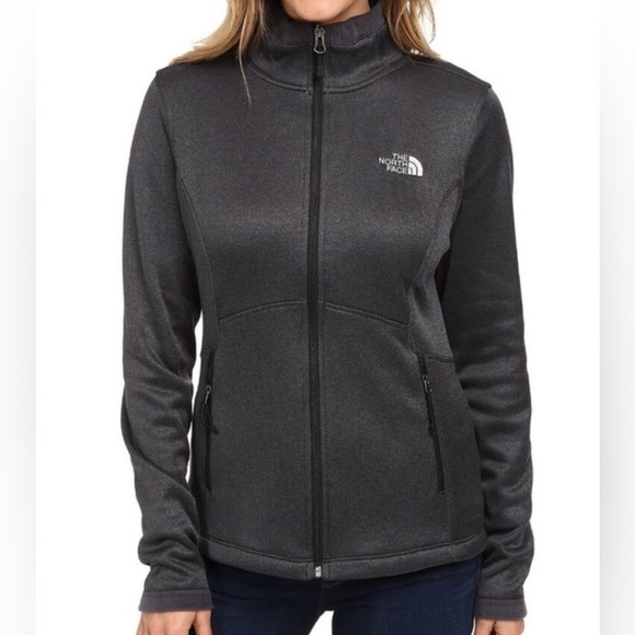 The North Face Agave Women’s Gray Fleece Full Zip Up Jacket Size Medium - Picture 1 of 7
